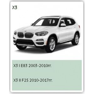 Защита картера для BMW X3 I E83 2003-2010гг.