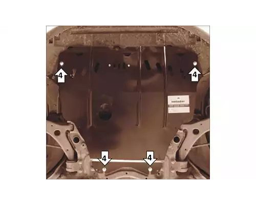 ЗАЩИТА  M00742 КАРТЕРА ДВИГАТЕЛЯ И КПП FORD FOCUS SEDAN II СЕДАН 2004-2011ГГ.