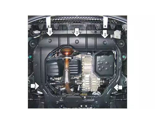 ЗАЩИТА  M00930 КАРТЕРА ДВИГАТЕЛЯ И КПП KIA RIO SEDAN II JB СЕДАН 2005-2011ГГ.