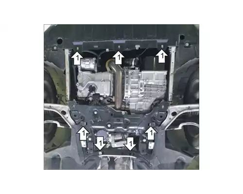 ЗАЩИТА  M01232 КАРТЕРА ДВИГАТЕЛЯ И КПП MERCEDES BENZ GLA-CLASS I X156 SUV 2013-2020ГГ.