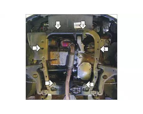 ЗАЩИТА  M01521 КАРТЕРА ДВИГАТЕЛЯ И КПП OPEL ASTRA WAGON III H УНИВЕРСАЛ 2004-2009ГГ.