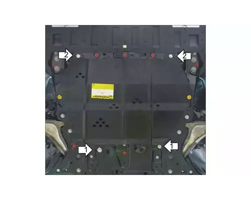 ЗАЩИТА  M02621 КАРТЕРА ДВИГАТЕЛЯ И КПП VOLVO XC90 II SUV 2014Г.-ПО Н.В.