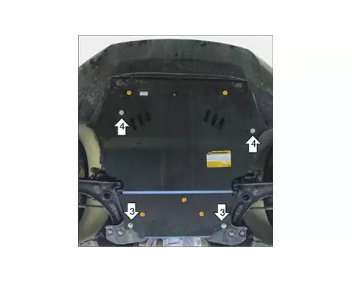 ЗАЩИТА  M02733 КАРТЕРА ДВИГАТЕЛЯ И КПП SKODA YETI SUV 2009-2017ГГ.