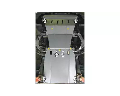 ПРЕДЛАГАЕМ КУПИТЬ ЗАЩИТУ MOTODOR M02805 КАРТЕРА ДВИГАТЕЛЯ И КПП SSANG YONG REXTON W Y290 SUV 2012-2017ГГ.