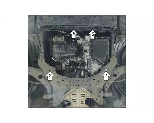 ЗАЩИТА  M61101 КАРТЕРА ДВИГАТЕЛЯ И КПП MAZDA 6 SEDAN III СЕДАН 2012Г.-ПО Н.В.