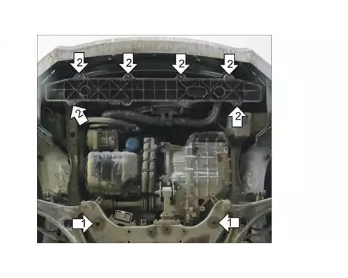 ПРЕДЛАГАЕМ КУПИТЬ ЗАЩИТУ MOTODOR M70902 КАРТЕРА ДВИГАТЕЛЯ И КПП HYUNDAI I40 CW I VF УНИВЕРСАЛ 2011-2020ГГ.