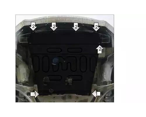 ПРЕДЛАГАЕМ КУПИТЬ ЗАЩИТУ MOTODOR M70902 КАРТЕРА ДВИГАТЕЛЯ И КПП HYUNDAI I40 CW I VF УНИВЕРСАЛ 2011-2020ГГ.