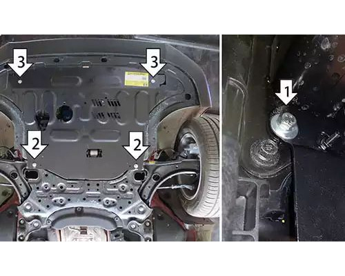 ЗАЩИТА  M71034 КАРТЕРА ДВИГАТЕЛЯ И КПП KIA SOUL III SK3 SUV 2019Г.-ПО Н.В.