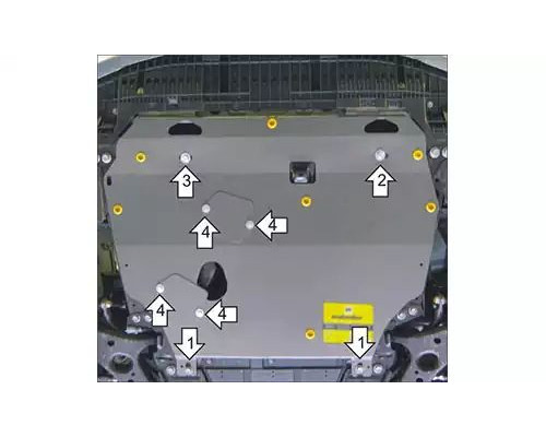 ЗАЩИТА  M72537 КАРТЕРА ДВИГАТЕЛЯ И КПП TOYOTA COROLLA SEDAN X СЕДАН 2006-2013ГГ.
