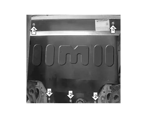 ЗАЩИТА  M72739 КАРТЕРА ДВИГАТЕЛЯ И КПП SKODA KAROQ SUV 2017Г.-ПО Н.В.