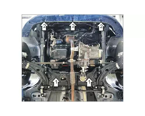 Защита картера MOTODOR M00613  FIAT DOBLO I МИНИВЭН 2000-2010ГГ.