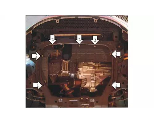 ПРЕДЛАГАЕМ КУПИТЬ ЗАЩИТУ MOTODOR M00919 КАРТЕРА ДВИГАТЕЛЯ И КПП KIA CERATO SEDAN II TD СЕДАН 2008-2013ГГ.