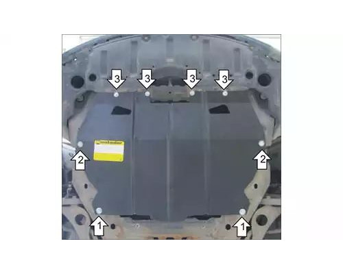 ЗАЩИТА  M01131 КАРТЕРА ДВИГАТЕЛЯ И КПП MAZDA 6 WAGON II УНИВЕРСАЛ 2007-2012ГГ.