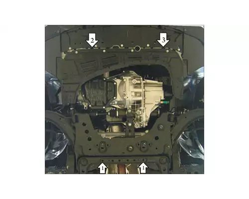 ЗАЩИТА  M01427 КАРТЕРА ДВИГАТЕЛЯ И КПП NISSAN TIIDA HATCHBACK I C11 ХЭТЧБЕК 2004-2014ГГ.