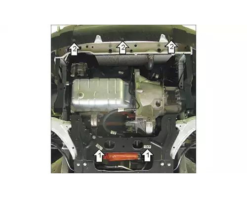 ЗАЩИТА  M01603 КАРТЕРА ДВИГАТЕЛЯ И КПП CITROEN BERLINGO I MF МИНИВЭН 1996-2012ГГ.