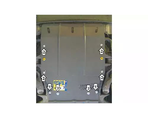 ПРЕДЛАГАЕМ КУПИТЬ ЗАЩИТУ MOTODOR M02711 КАРТЕРА ДВИГАТЕЛЯ VOLKSWAGEN TOUAREG II 7P SUV 2010-2018ГГ.