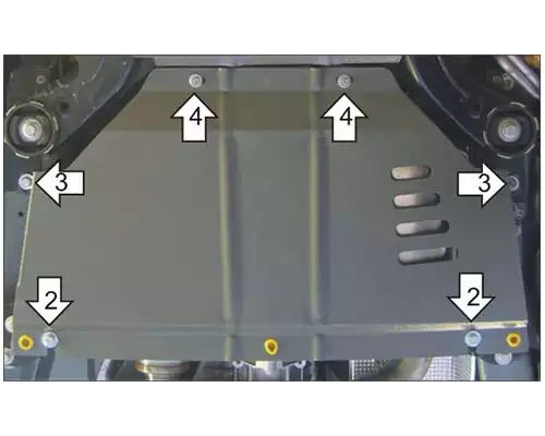 ПРЕДЛАГАЕМ КУПИТЬ ЗАЩИТУ MOTODOR M12708 КПП VOLKSWAGEN TOUAREG II 7P SUV 2010-2018ГГ.