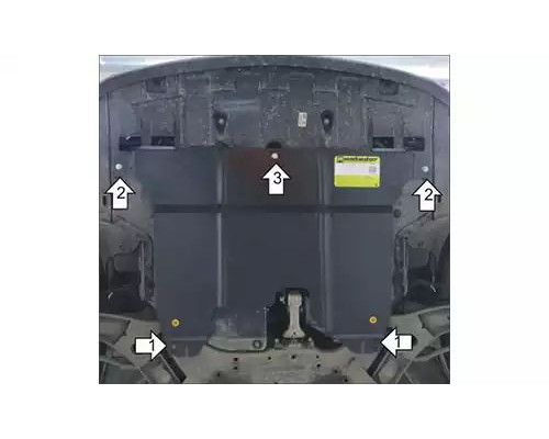 ЗАЩИТА  M71009 КАРТЕРА ДВИГАТЕЛЯ И КПП KIA CEED SW II JD УНИВЕРСАЛ 2012-2018ГГ.