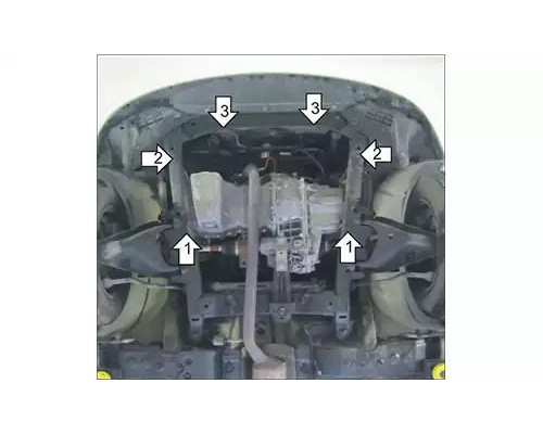 ЗАЩИТА  M71706 КАРТЕРА ДВИГАТЕЛЯ И КПП RENAULT SANDERO I ХЭТЧБЕК 2008-2014ГГ.
