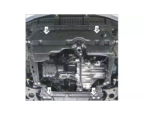ЗАЩИТА  M72537 КАРТЕРА ДВИГАТЕЛЯ И КПП TOYOTA AURIS HATCHBACK II E180 ХЭТЧБЕК 2012-2018ГГ.