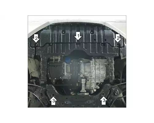 ЗАЩИТА  M00936 КАРТЕРА ДВИГАТЕЛЯ И КПП HYUNDAI I30 CW II GD УНИВЕРСАЛ 2012-2017ГГ.