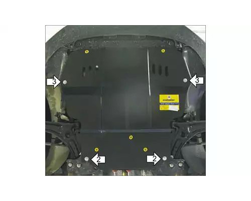 ЗАЩИТА  M02730 КАРТЕРА ДВИГАТЕЛЯ И КПП SKODA SUPERB II ЛИФТБЭК 2008-2015ГГ.