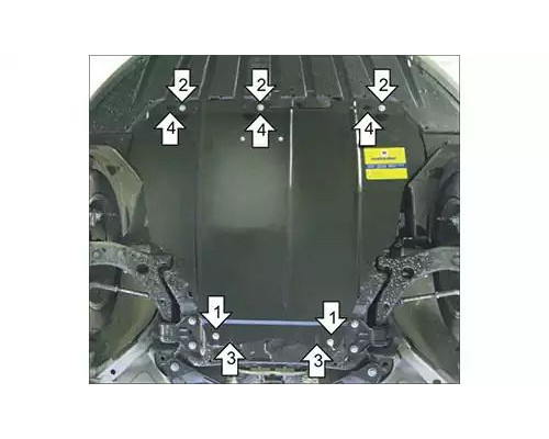 ЗАЩИТА  M70747 КАРТЕРА ДВИГАТЕЛЯ И КПП FORD FOCUS WAGON II УНИВЕРСАЛ 2004-2011ГГ.