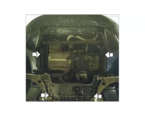 ЗАЩИТА  M72302 КАРТЕРА ДВИГАТЕЛЯ И КПП SKODA SUPERB COMBI II УНИВЕРСАЛ 2008-2015ГГ.