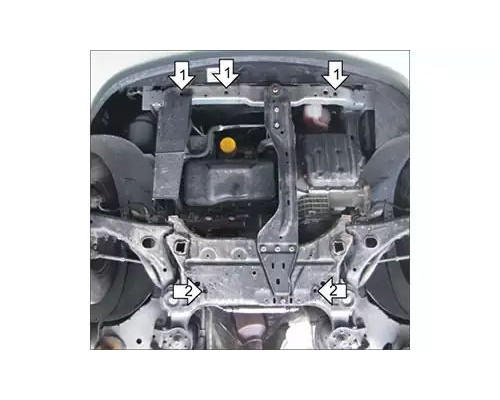 ПРЕДЛАГАЕМ КУПИТЬ ЗАЩИТУ MOTODOR M00310 КАРТЕРА ДВИГАТЕЛЯ И КПП DODGE GRAND CARAVAN V МИНИВЭН 2008-2020ГГ.