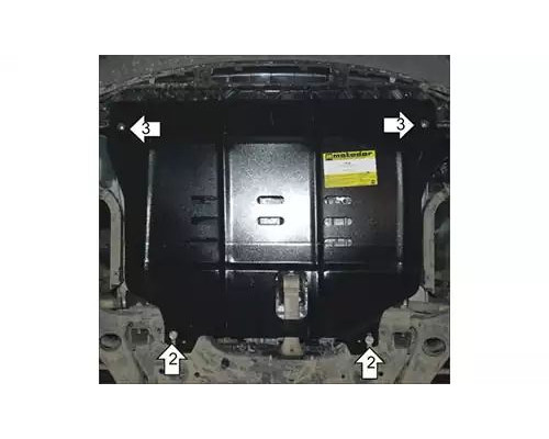 ЗАЩИТА  M01036 КАРТЕРА ДВИГАТЕЛЯ И КПП KIA SORENTO III UM PRIME SUV 2015-2020ГГ.