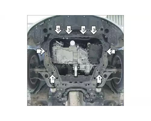 ЗАЩИТА  M01131 КАРТЕРА ДВИГАТЕЛЯ И КПП MAZDA 6 HATCHBACK II ХЭТЧБЕК 2007-2012ГГ.