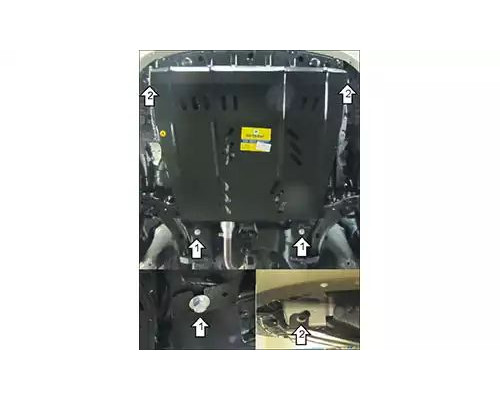 ЗАЩИТА  M01425 КАРТЕРА ДВИГАТЕЛЯ И КПП NISSAN ALMERA CLASSIC B10 СЕДАН 2006-2012ГГ.