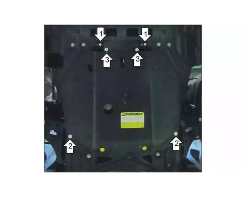 ЗАЩИТА  M01530 КАРТЕРА ДВИГАТЕЛЯ И КПП OPEL MOKKA I SUV 2012-2020ГГ.