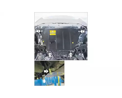 ЗАЩИТА  M02552 КАРТЕРА ДВИГАТЕЛЯ И КПП TOYOTA RAV4 III XA30 SUV 2005-2012ГГ.