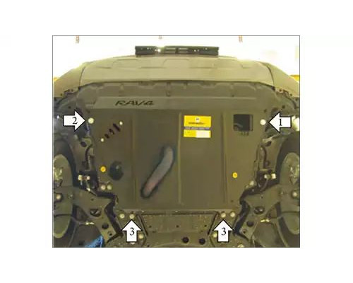 ЗАЩИТА  M02554 КАРТЕРА ДВИГАТЕЛЯ И КПП TOYOTA RAV4 III XA30 SUV 2005-2012ГГ.