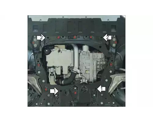 ЗАЩИТА  M02621 КАРТЕРА ДВИГАТЕЛЯ И КПП VOLVO XC60 II SUV 2017Г.-ПО Н.В.