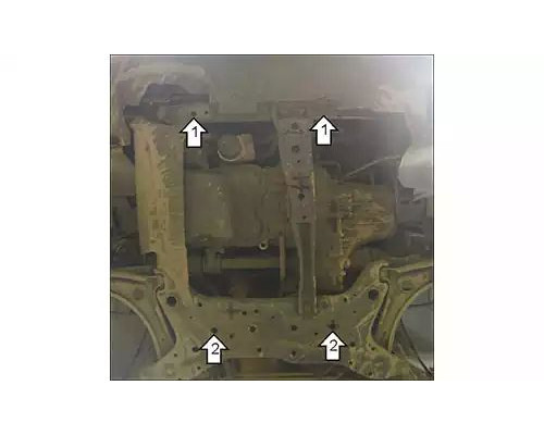 ЗАЩИТА  M02904 КАРТЕРА ДВИГАТЕЛЯ И КПП DODGE CALIBER ХЭТЧБЕК 2007-2012ГГ.