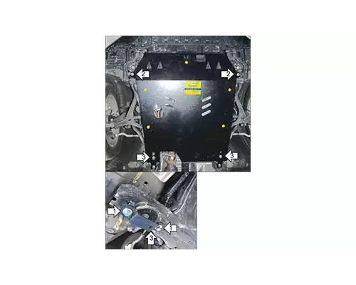 ЗАЩИТА  M10803 КАРТЕРА ДВИГАТЕЛЯ И КПП HONDA CROSSTOUR УНИВЕРСАЛ 2009-2015ГГ.