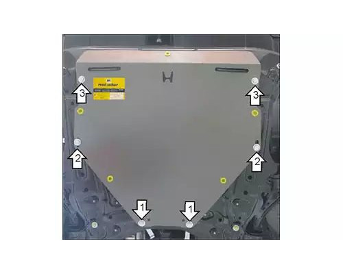 ЗАЩИТА  M10822 КАРТЕРА ДВИГАТЕЛЯ И КПП HONDA CR-V III SUV 2007-2011ГГ.