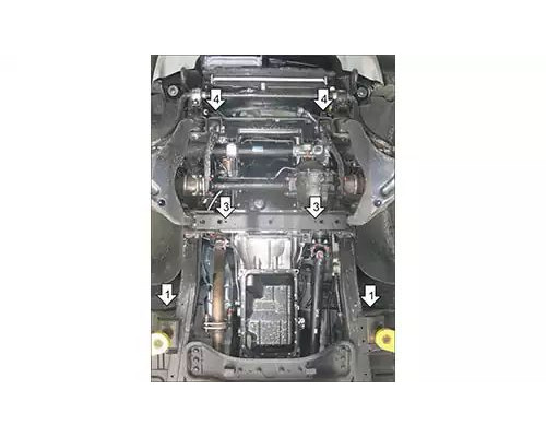 ЗАЩИТА  M11328 КАРТЕРА ДВИГАТЕЛЯ И КПП MITSUBISHI PAJERO SPORT II SUV 2008-2016ГГ.