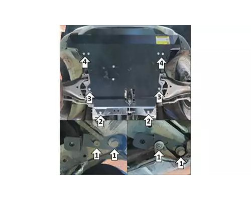 ЗАЩИТА  M11701 КАРТЕРА ДВИГАТЕЛЯ И КПП RENAULT DUSTER II SUV 2015-2020ГГ.