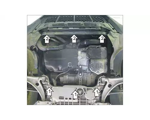 ЗАЩИТА  M12705 КАРТЕРА ДВИГАТЕЛЯ И КПП VOLKSWAGEN TIGUAN I SUV 2007-2017ГГ.