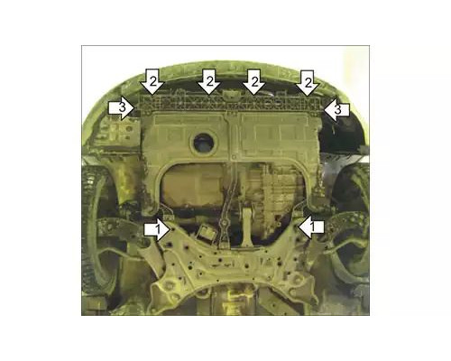 ПРЕДЛАГАЕМ КУПИТЬ ЗАЩИТУ MOTODOR M60905 КАРТЕРА ДВИГАТЕЛЯ KIA OPTIMA III TF СЕДАН 2010-2015ГГ.