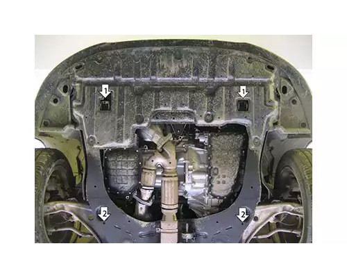 ПРЕДЛАГАЕМ КУПИТЬ ЗАЩИТУ MOTODOR M71412 КАРТЕРА ДВИГАТЕЛЯ И КПП NISSAN TEANA II J32 СЕДАН 2008-2013ГГ.