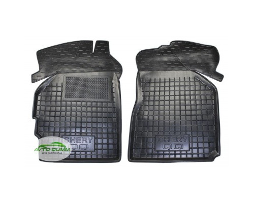 Коврики в салон, водительский + пассажир для Chery QQ ( 2012 - ) полиуретан (AVTO-Gumm)