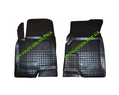 Коврики в салон, водительский + пассажир для Chevrolet Captiva ( 2010 - ) полиуретан (AVTO-Gumm)