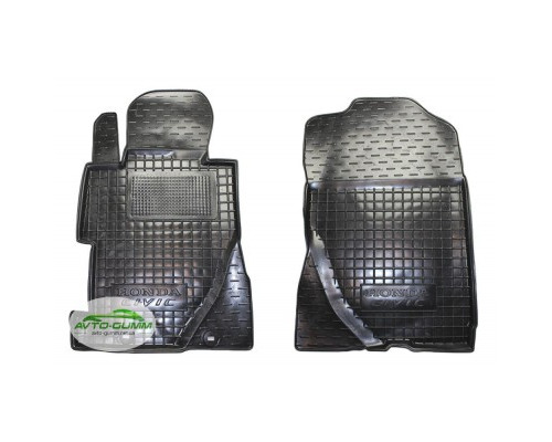 Коврики в салон, водительский + пассажир для Honda Civic ( 2006 - 2012 ) 4D ( седан ) полиуретан (AVTO-Gumm)