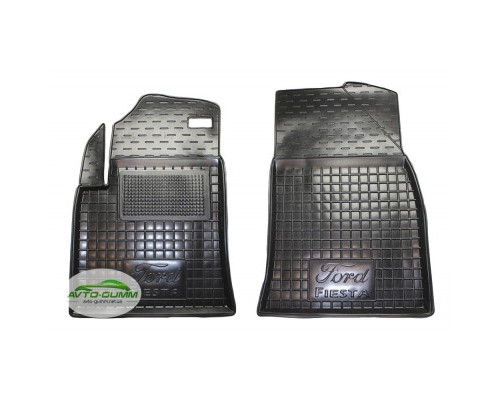 Коврики в салон, водительский + пассажир для Ford Fiesta ( 2002 - 2009 ) полиуретан (AVTO-Gumm)