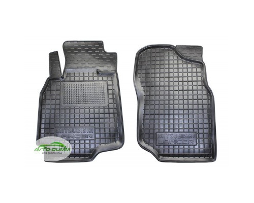 Коврики в салон, водительский + пассажир для Mitsubishi Lancer ( 2004 - 2009 ) полиуретан (AVTO-Gumm)