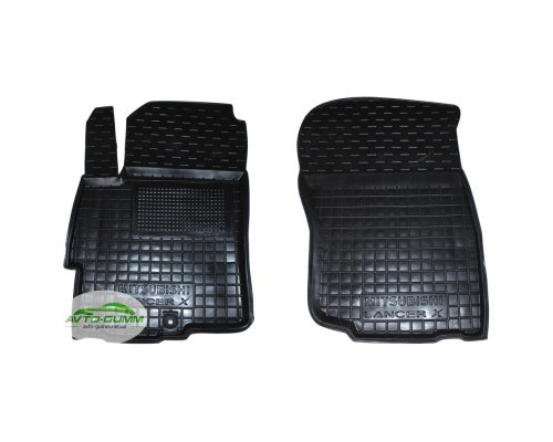 Коврики в салон, водительский + пассажир для Mitsubishi Lancer X ( 2007 - ) полиуретан (AVTO-Gumm)